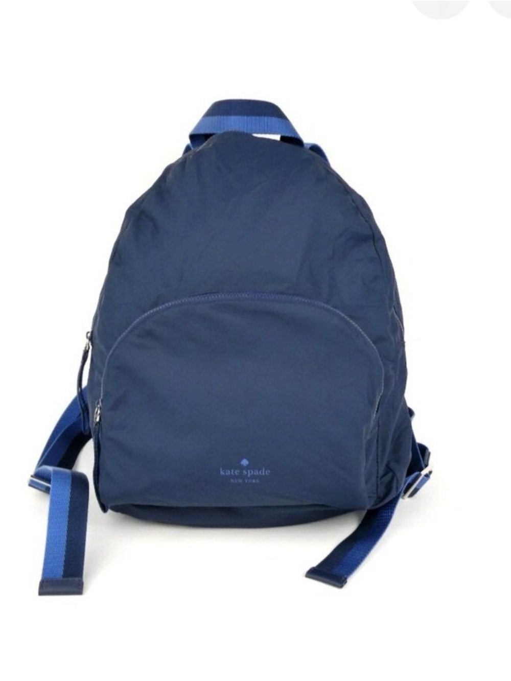 kate spade New York Navy Blue Nylon Backpack with Contrast Straps